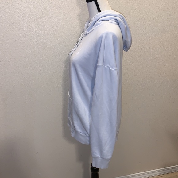 Puma Rebel Terry Woman’s Hoodie Sweatshirt Arctic ice - Picture 8 of 11